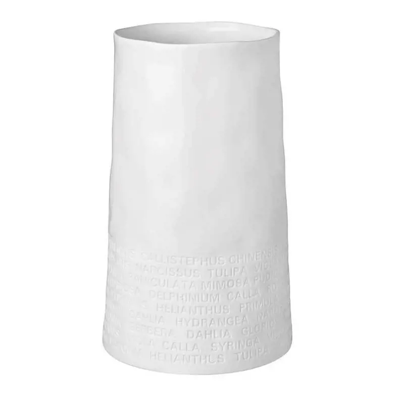Rader Flowers Text Porcelain Vase